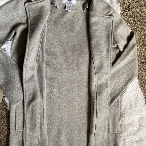 Magaschoni Open Front Wool Blend Sweater Cardigan - Picture 6 of 8